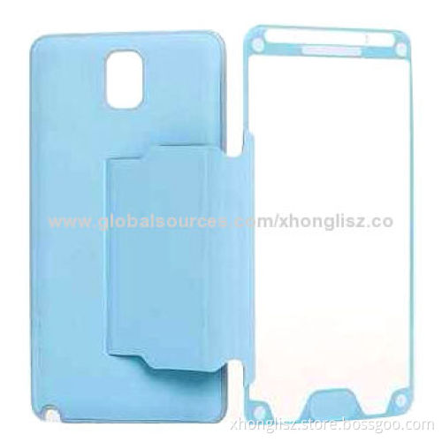 Hyaline PC/PU Leather Style Phone Cases for Samsung Note 3, Easy to Put-on and Take-off